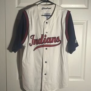 Vintage Cleveland Indians (Guardians Now) Baseball Jersey Mens Size XL